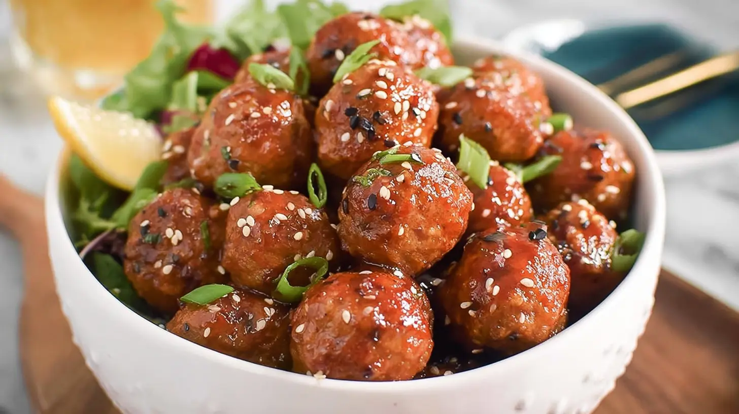 Slow Cooker Honey Garlic Meatballs: The 1 Best Recipe 1 Delicious slow cooker honey garlic meatballs simmering in a rich, shiny sauce, ready to serve.