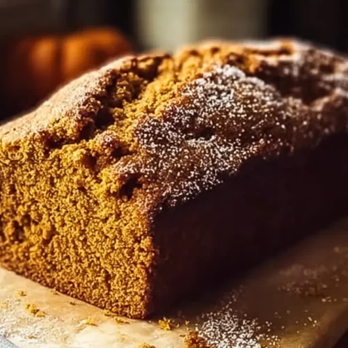 Easy Pumpkin Bread: Your 5-Minute Fall Favorite 2 A freshly baked loaf of easy pumpkin bread on a cooling rack.