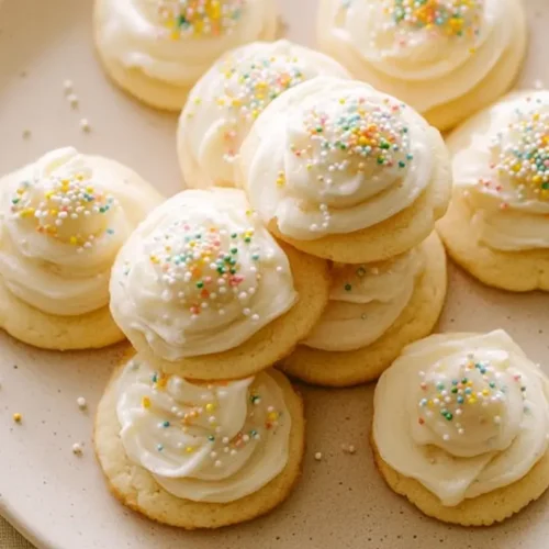 Fluffy Vanilla Sugar Cookie Buttercream Frosting: The #1 Easy Method 2 A fluffy vanilla sugar cookie buttercream frosting swirl