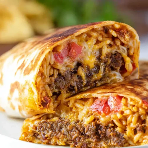 Grilled Cheese Burrito: Our Top 2 Cooking Secrets 2 A freshly made grilled cheese burrito with a golden brown tortilla