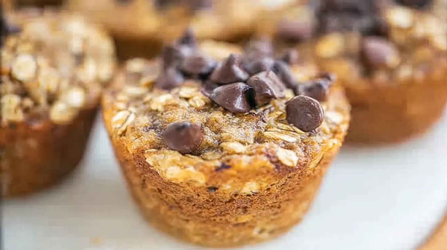 Banana Oatmeal Muffins: How to Bake 12 Dozen! 1 Multiple banana oatmeal muffins cooling on a wire rack, showcasing their texture.