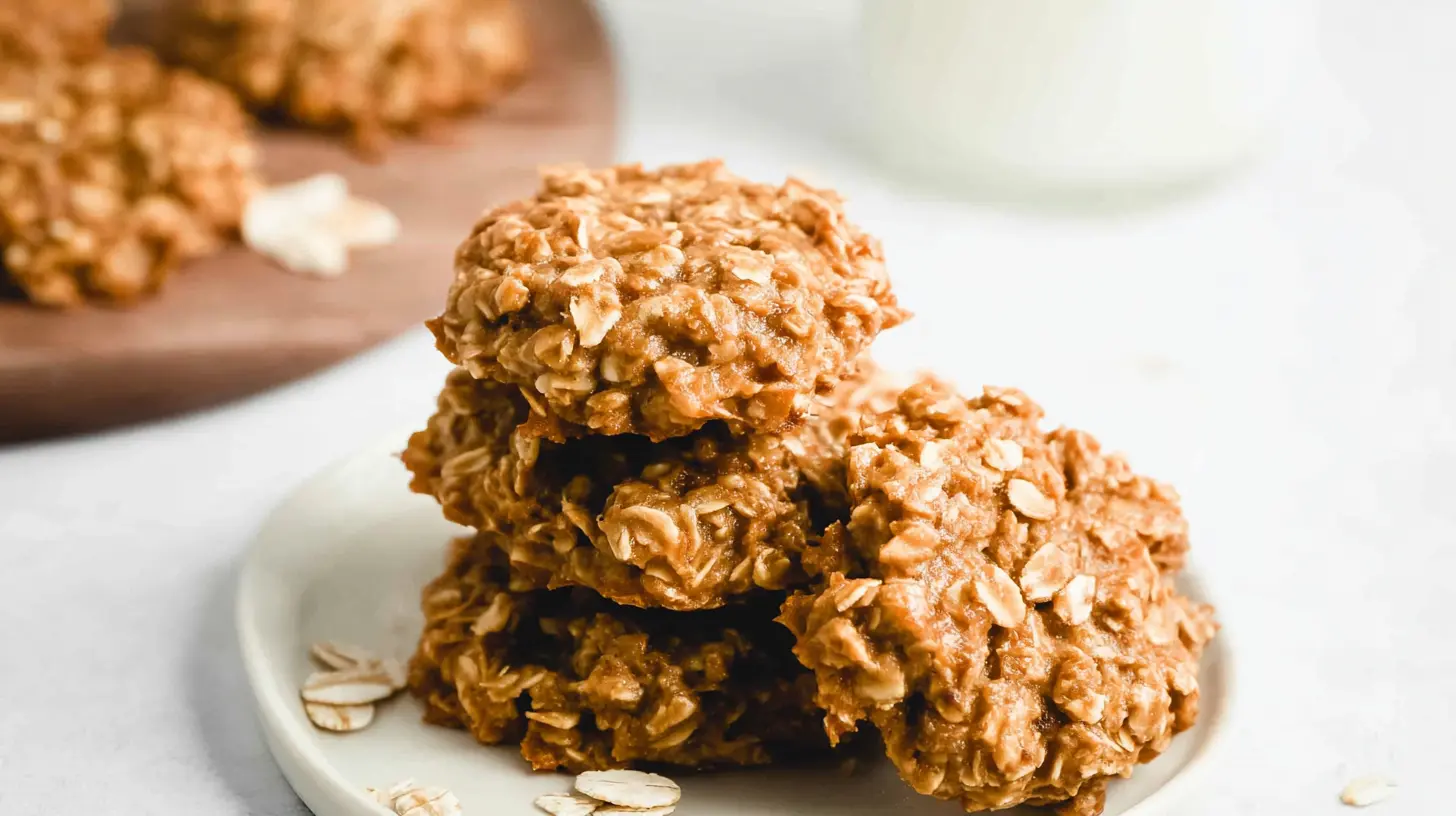 Healthy Oatmeal Toddler Breakfast Cookies: 4 Simple Ingredients 1 Nutritious oatmeal cookies for toddlers, baked for a healthy breakfast.