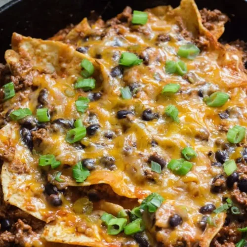 One-Pan Beef Enchilada Skillet: 7 Steps to Flavor 2 A vibrant One-Pan Beef Enchilada Skillet bubbling with cheese and sauce.