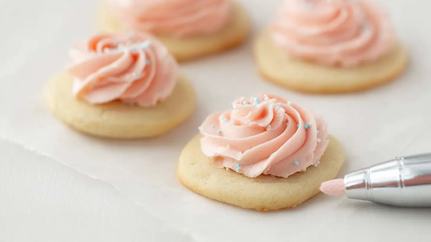 Sugar Cookie Frosting: The 3 Best Flavors 1 Creamy sugar cookie frosting swirled in a small dish.
