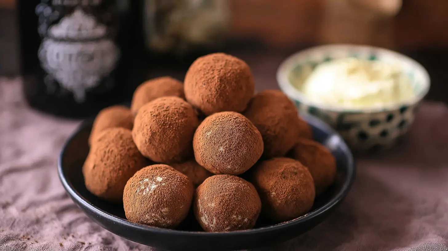 Tiramisu Truffles: Why They're 1 Sweet Treat 1 Small round Tiramisu Truffles neatly arranged, showing their delicate texture and dusting.