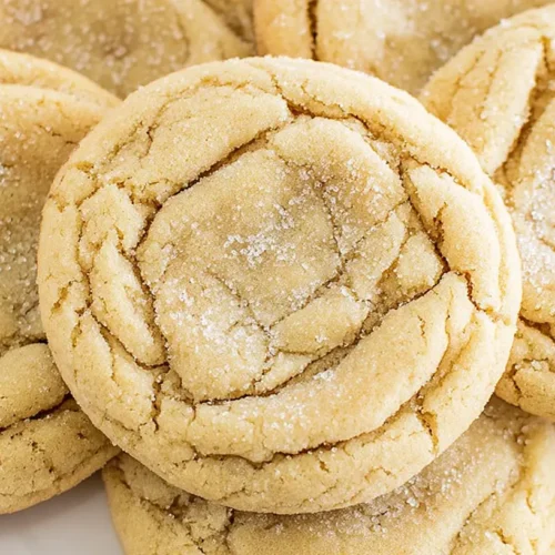 Soft and Chewy Sugar Cookies: Best 3 Recipes! 2 A plate of soft and chewy sugar cookies, sprinkled with sugar.