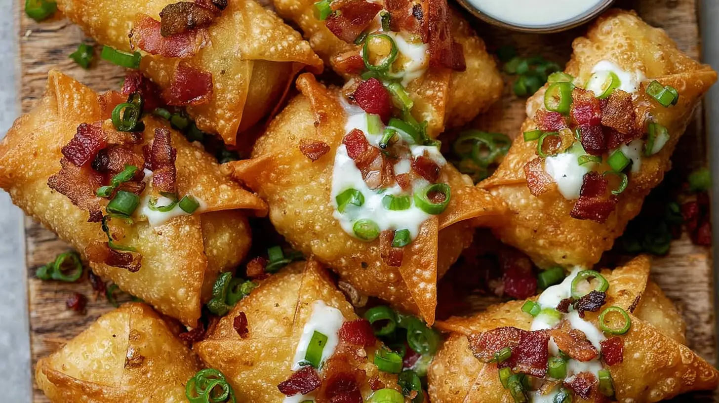 Close-up of crispy Mini Jalapeno Popper Egg Rolls with creamy filling visible.