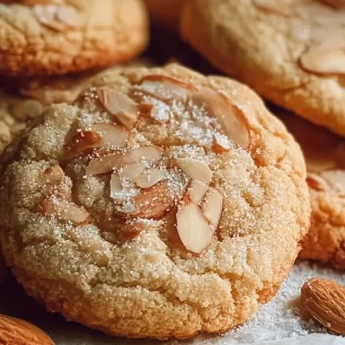 Chewy Almond Cookies: Why You'll Crave These 2 Treats 2 Close-up of chewy almond cookies on a baking sheet