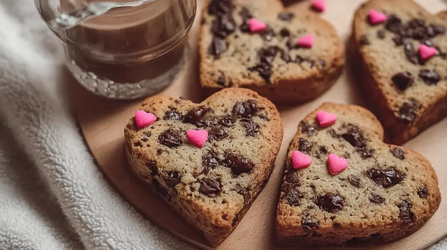 Heart Shaped Chocolate Chip Cookies: 7 Sweet Tips! 1 A plate full of warm heart shaped chocolate chip cookies