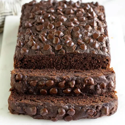 Guilt-Free Chocolate Banana Bread Delight Without Oil: 4 Tips for Success 2 A slice of guilt-free chocolate banana bread delight, showing its moist texture.