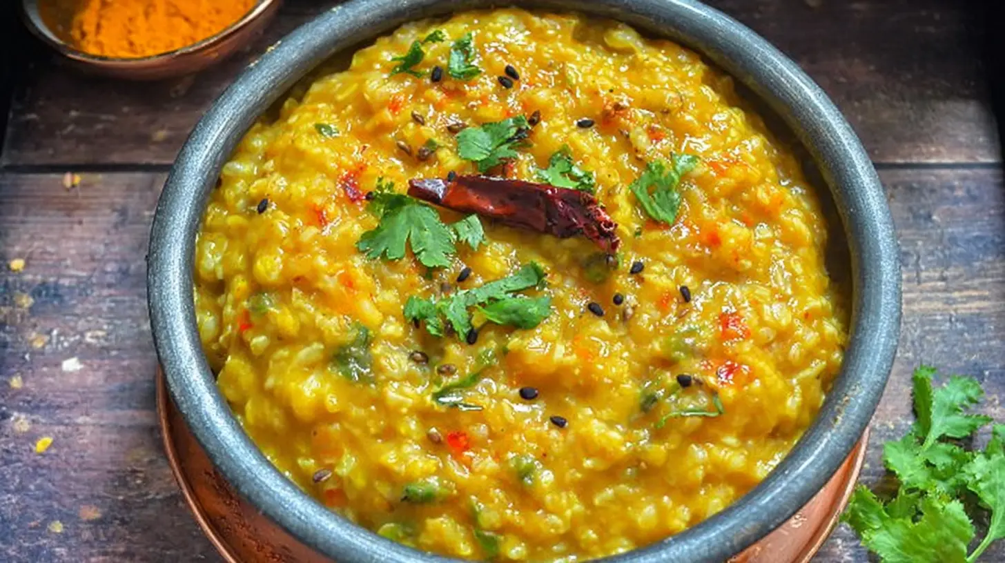 Oats Khichdi Recipe | Healthy Weight Loss Khichdi Recipe: Best 4 Recipes 1 Wholesome Oats Khichdi served warm, ideal for a weight loss diet.
