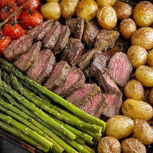 Sheet Pan Steak Bites & Asparagus — quick roast, big flavor. The 3 Best Sides! 2 Sheet pan steak bites and asparagus roasted to perfection