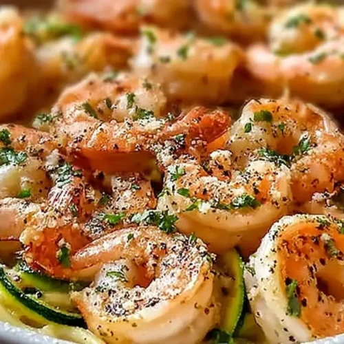 A steaming creamy ranch chicken skillet garnished with fresh herbs.