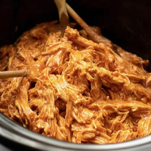 A serving of Crockpot Chicken Alfredo in a bowl.