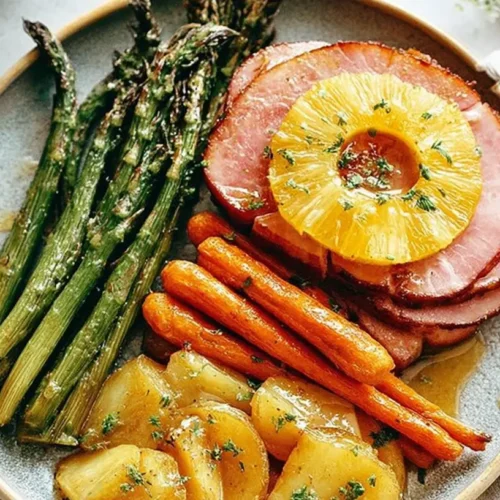 Easter Ham Dinner Recipe: The 9 Ultimate Sides 2 A baked Easter ham dinner recipe presented beautifully on a platter.