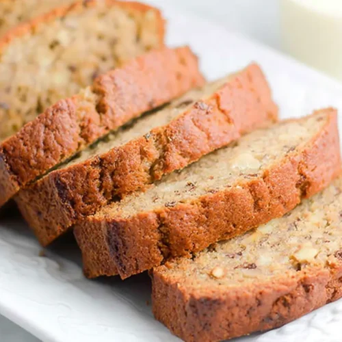 Easy Banana Bread Recipe: Why You Need 1 Now 2 A freshly baked loaf of easy banana bread, golden brown and perfectly sliced.