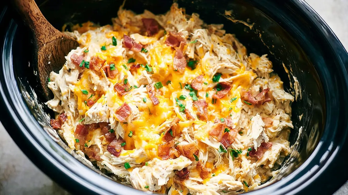 Crockpot Chicken Casserole: How to Feed 6 People Easily 1 Delicious slow cooker chicken casserole with creamy sauce and vegetables.