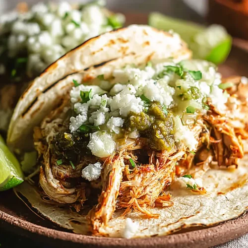 Easy Crockpot Chicken Tacos: Top 3 Flavor Tips 2 Shredded chicken for easy crockpot tacos with seasonings