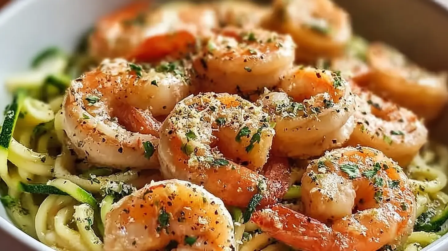 One-Pan Lemon Garlic Shrimp Dinner: Best 2024 Recipe 1 Delicious one-pan lemon garlic shrimp ready to serve, adorned with parsley.