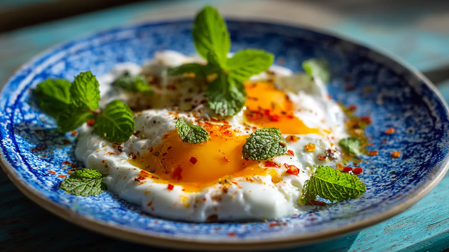 Plated juicy baked chicken thighs, glistening with juices