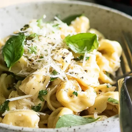 Quick Cheese Tortellini Dinner: How to Make it in 15 2 A quick cheese tortellini dinner with a rich tomato sauce and fresh basil.