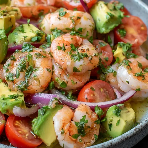 Shrimp Avocado Salad Bowl — light, protein-packed, bright lime.: 5 Reasons to Try It 2 A vibrant shrimp avocado salad bowl with bright lime wedges