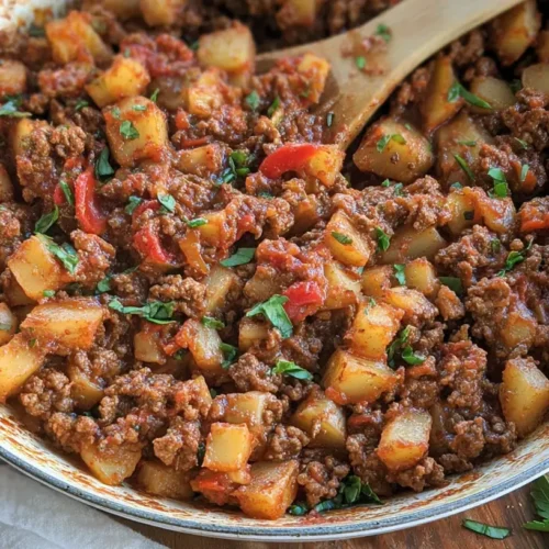 Simple Ground Beef Comfort Meal: The Best 3 Recipes 2 A steaming bowl of simple ground beef comfort meal, ready to eat.