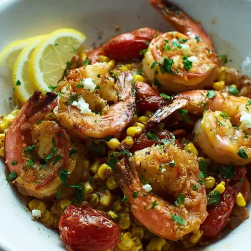 Summer Shrimp Skillet Dinner: 9 Delicious Variations 2 A vibrant summer shrimp skillet dinner with fresh vegetables.