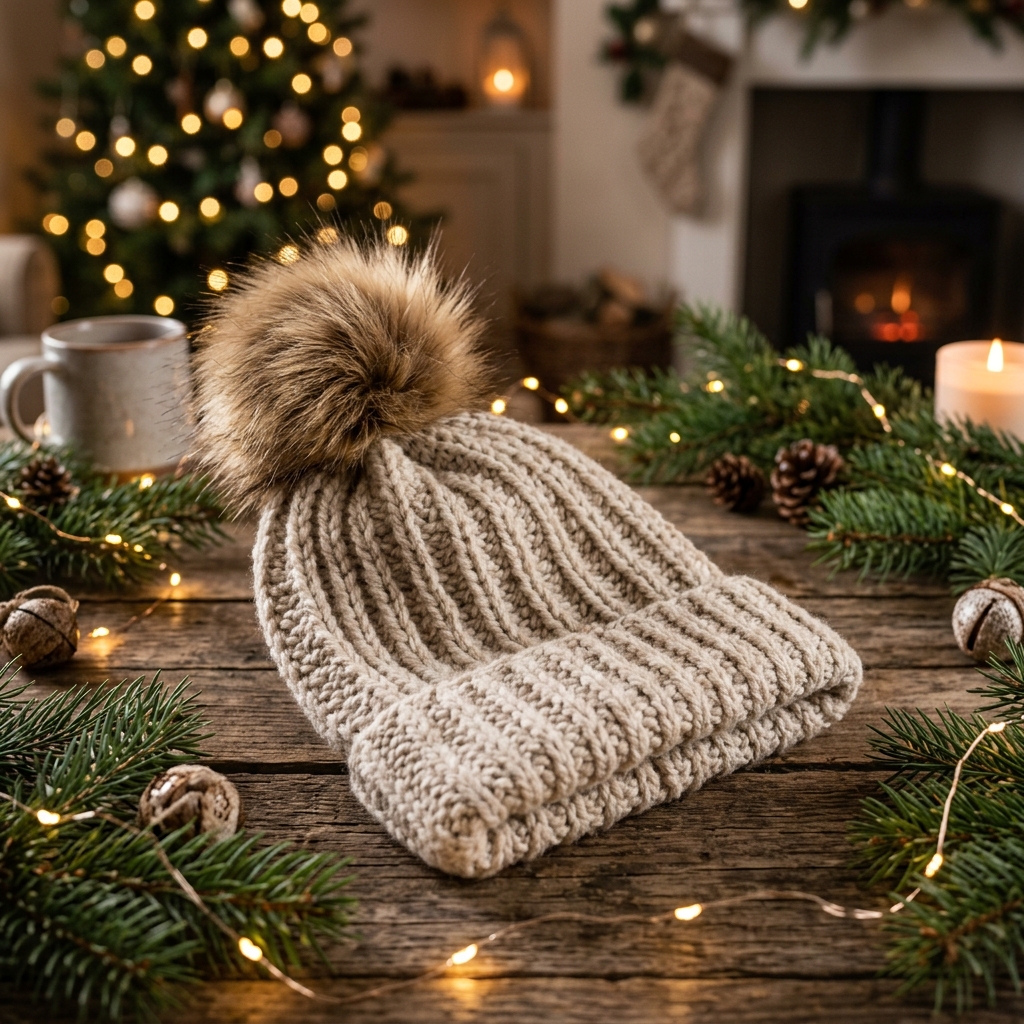 crochet ribbed beanie 1