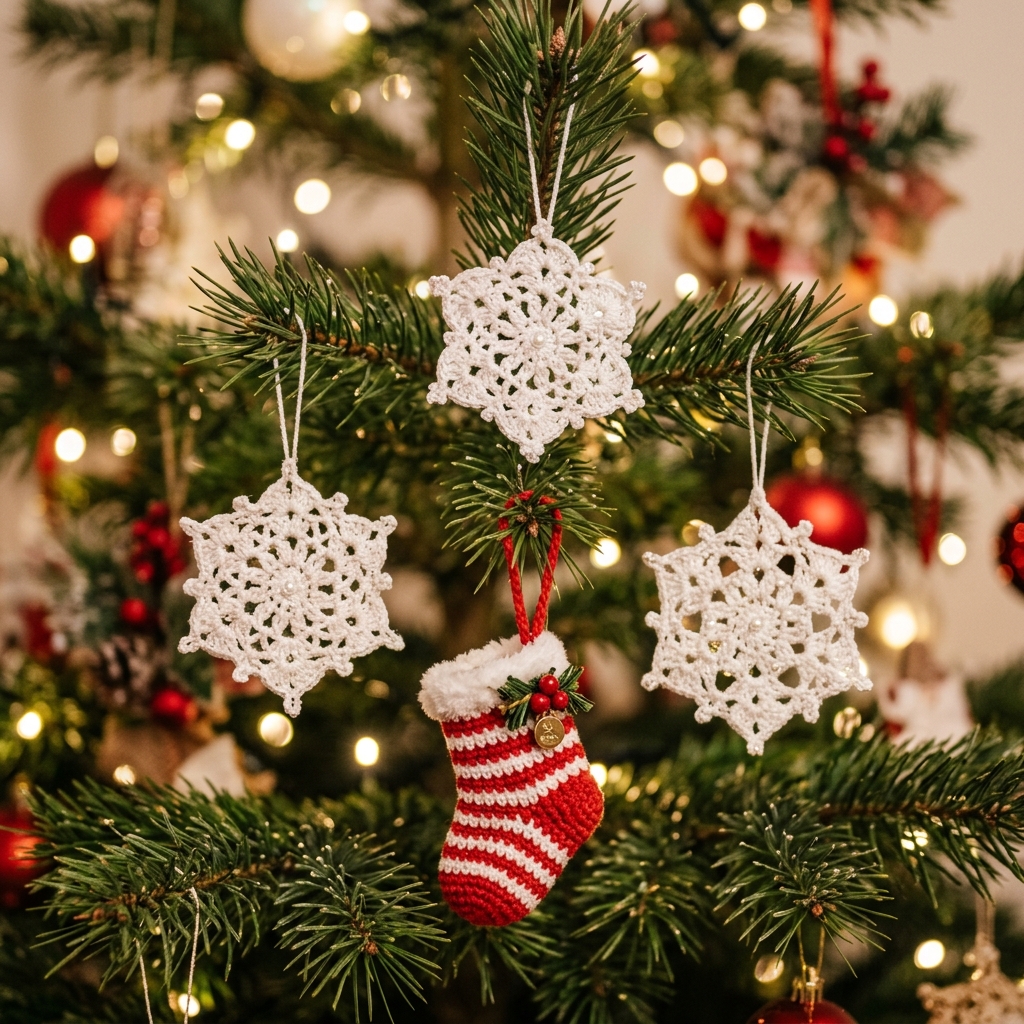 The Ultimate Guide to Seasonal Crochet: Crafting Your Way Through Fall & Winter 6 10 DIY Crochet Christmas Ornaments for a Handmade Holiday